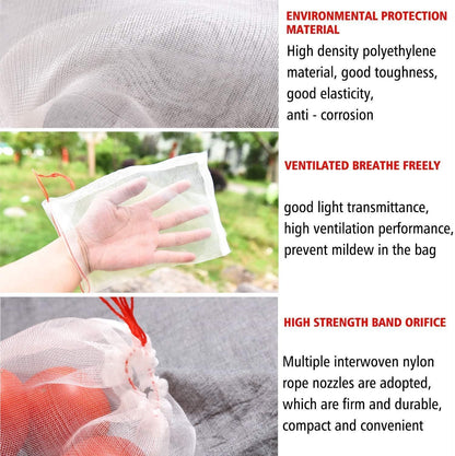 Fruit Protection Bags with Drawstring (Pack of 50)